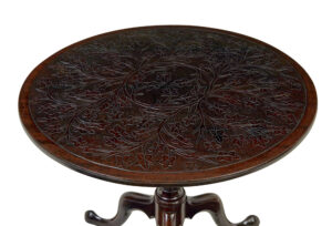 Early 19th Century Mahogany Tilt Top Occasional Table — thumbnail 7