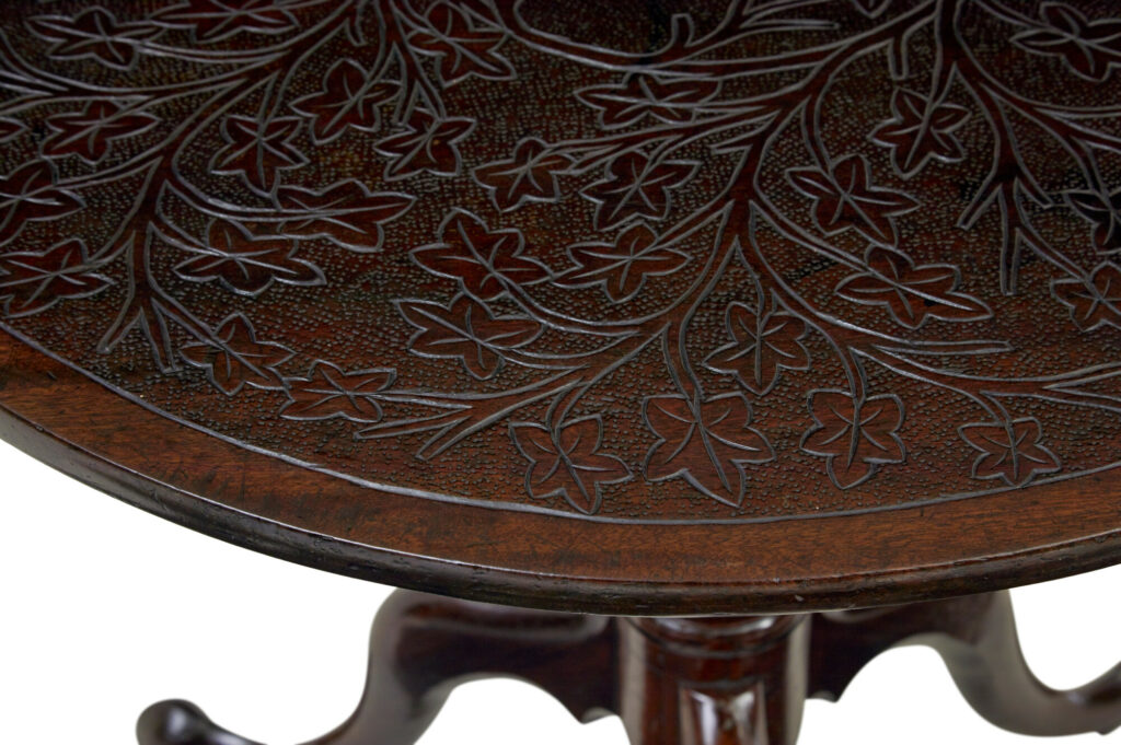 Early 19th Century Mahogany Tilt Top Occasional Table — image 6