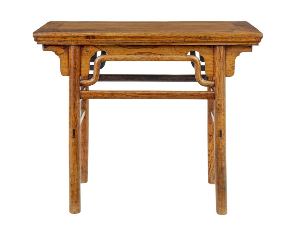 19th Century Chinese Carved Elm Occasional Table — image 5