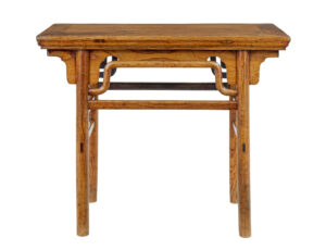 19th Century Chinese Carved Elm Occasional Table — thumbnail 5