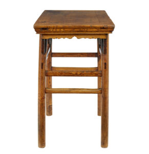 19th Century Chinese Carved Elm Occasional Table — thumbnail 4