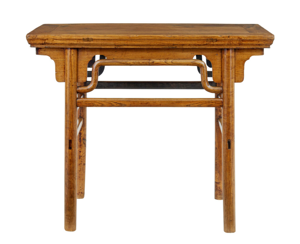 19th Century Chinese Carved Elm Occasional Table — image 3