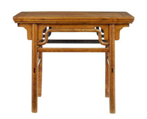 19th Century Chinese Carved Elm Occasional Table — thumbnail 3