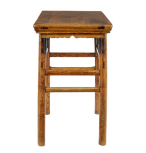 19th Century Chinese Carved Elm Occasional Table — thumbnail 2