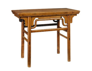 19th Century Chinese Carved Elm Occasional Table — thumbnail 1