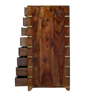 19th Century Tall Campaign Chest of Drawers — thumbnail 5