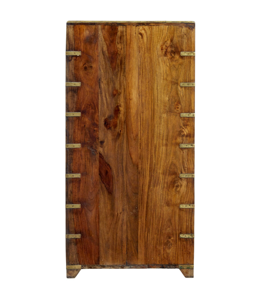 19th Century Tall Campaign Chest of Drawers — image 3
