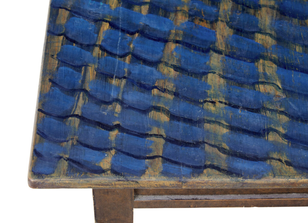 Traditional Hand Painted Swedish 19th Century Pine Side Table — image 2