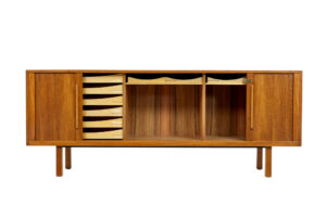 20th Century Swedish Teak Tambour Front Sideboard by Atvidabergs — thumbnail 7