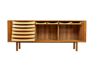 20th Century Swedish Teak Tambour Front Sideboard by Atvidabergs — thumbnail 6