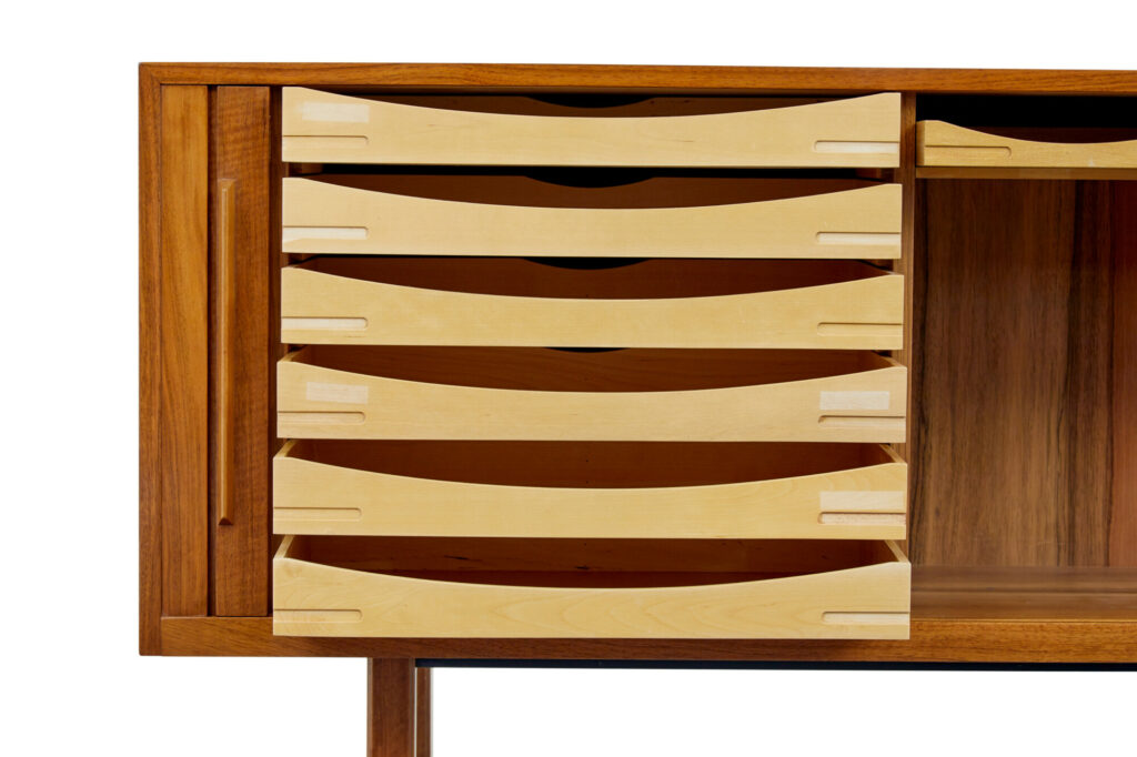 20th Century Swedish Teak Tambour Front Sideboard by Atvidabergs — image 5