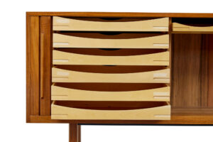 20th Century Swedish Teak Tambour Front Sideboard by Atvidabergs — thumbnail 5