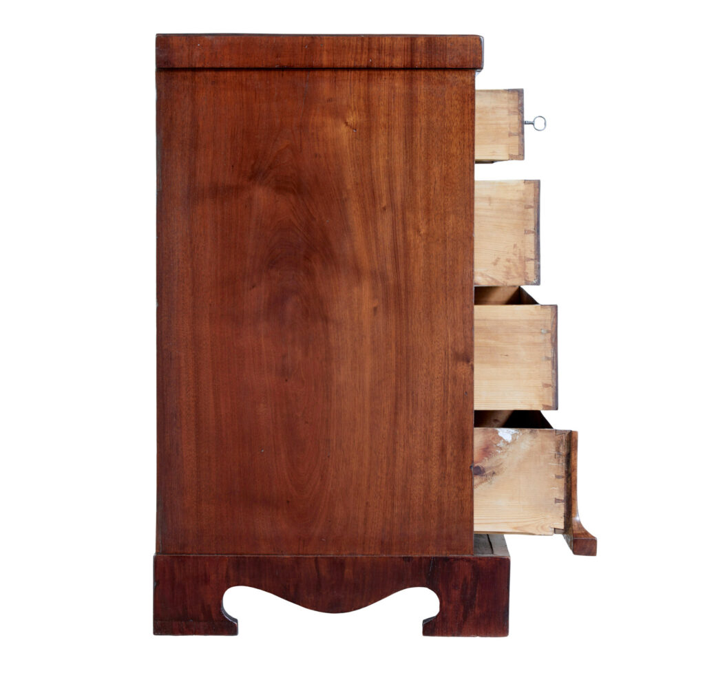 19th Century Biedermeier Mahogany Chest of Drawers — image 5