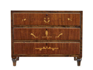 Swedish Art Deco Inlaid Birch Chest of Drawers — thumbnail 6