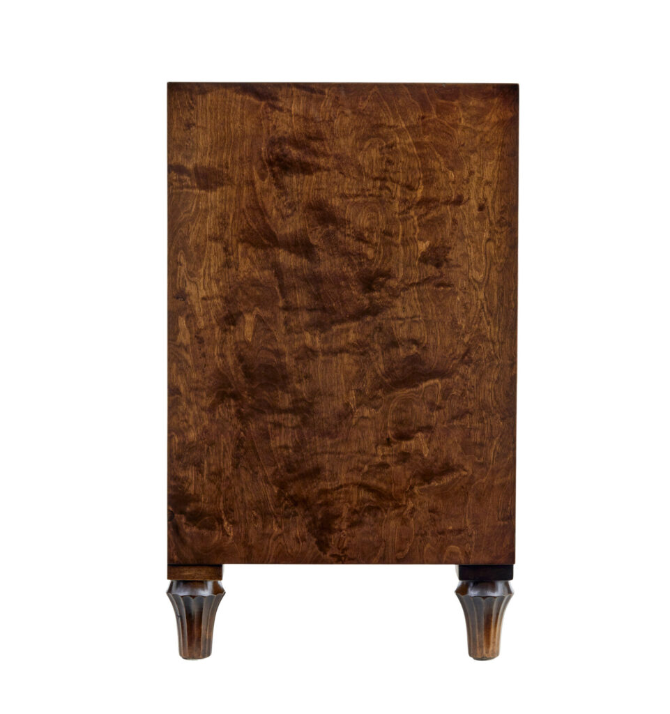 Swedish Art Deco Inlaid Birch Chest of Drawers — image 2