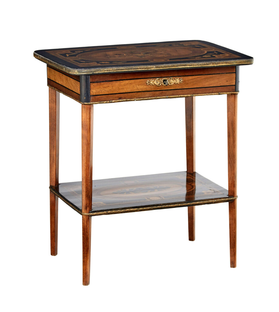 19th Century Mahogany Inlaid Work Table