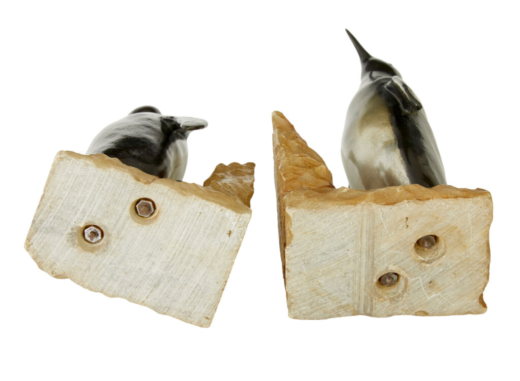 Pair of Art Deco Penguin and Alabaster Book Ends — image 9