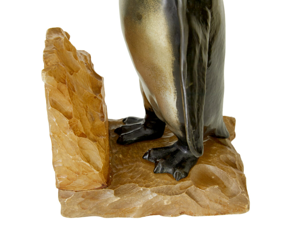 Pair of Art Deco Penguin and Alabaster Book Ends — image 7