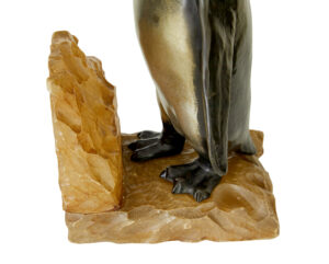 Pair of Art Deco Penguin and Alabaster Book Ends — thumbnail 7