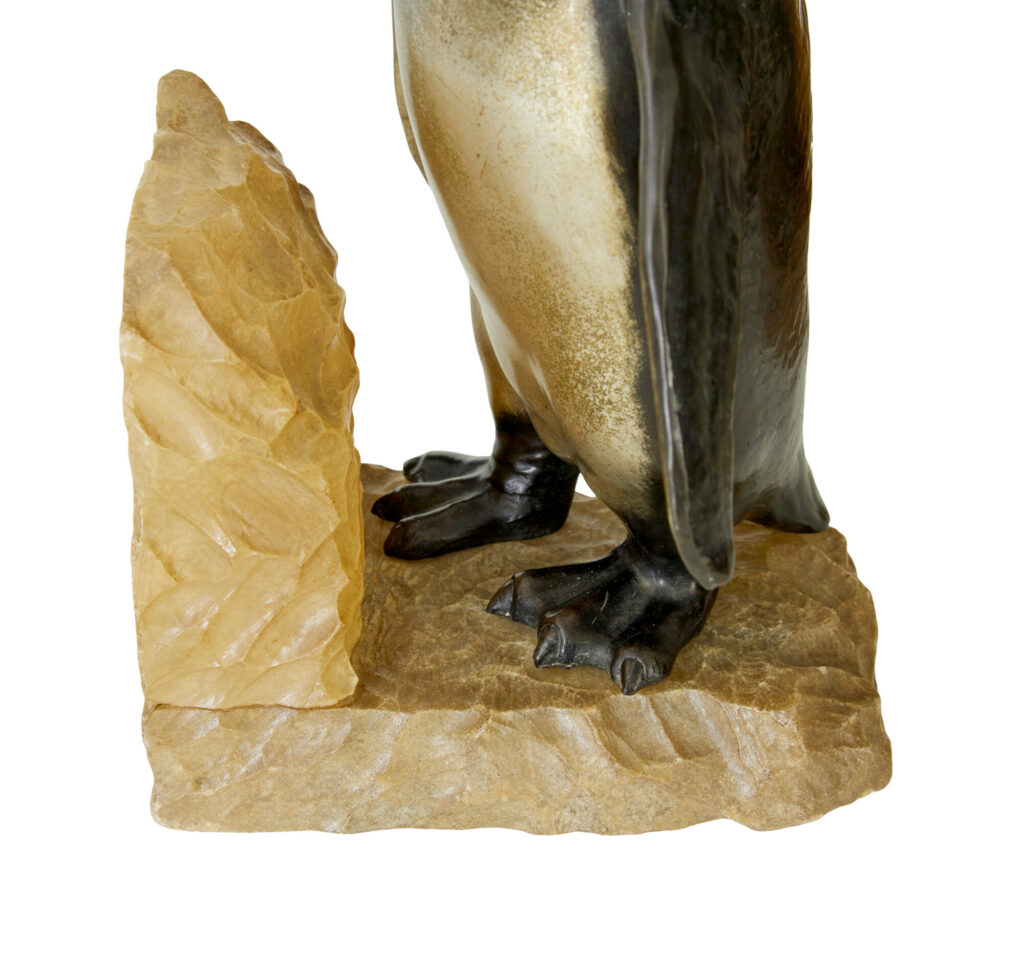 Pair of Art Deco Penguin and Alabaster Book Ends — image 6