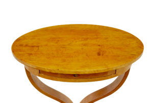 19th Century Swedish Birch Oval Side Table — thumbnail 7