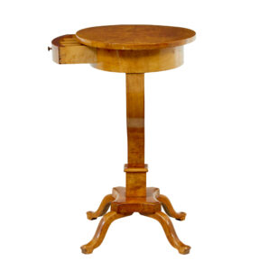 19th Century Swedish Birch Oval Side Table — thumbnail 4