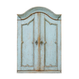 Mid 19th Century Swedish Painted Pine Wall Cupboard — thumbnail 6