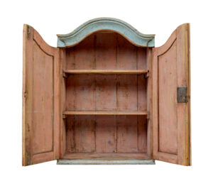 Mid 19th Century Swedish Painted Pine Wall Cupboard — thumbnail 5