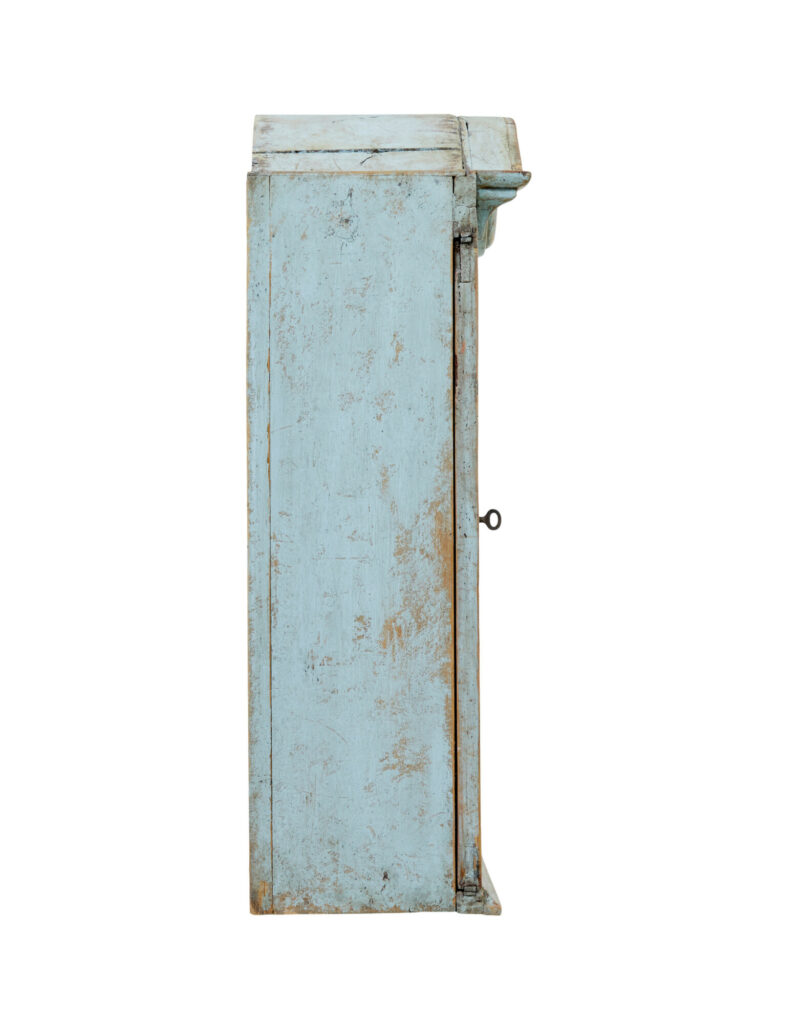 Mid 19th Century Swedish Painted Pine Wall Cupboard — image 2