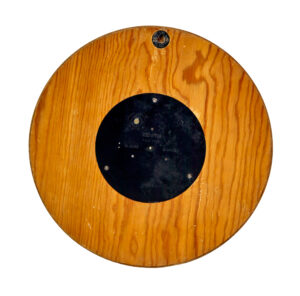 Zenith Art Deco Burr and Brass Wall Clock — thumbnail 2