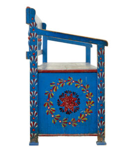 19th Century Traditional Hand Painted Bench — thumbnail 9