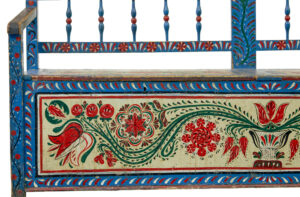 19th Century Traditional Hand Painted Bench — thumbnail 6