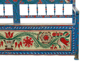 19th Century Traditional Hand Painted Bench — thumbnail 5