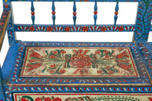 19th Century Traditional Hand Painted Bench — thumbnail 4