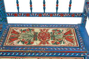 19th Century Traditional Hand Painted Bench — thumbnail 3