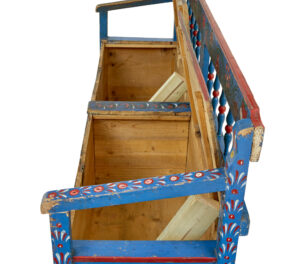 19th Century Traditional Hand Painted Bench — thumbnail 2