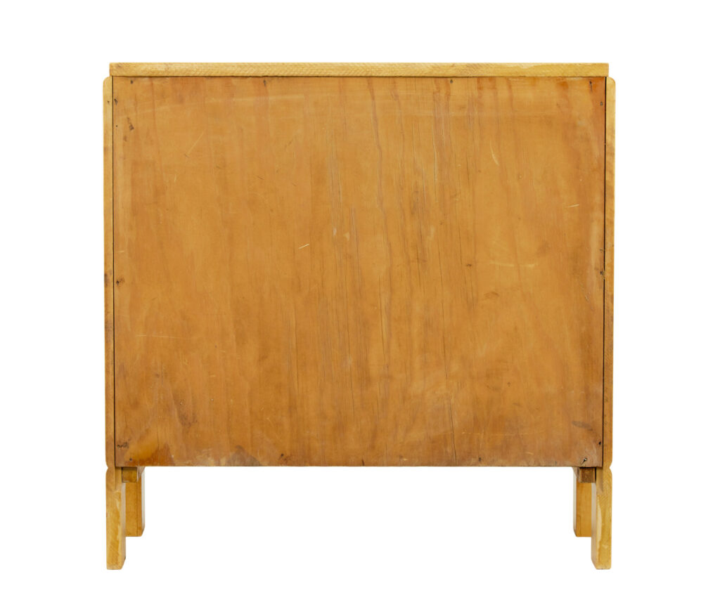 Swedish Mid Century Small Birch Chest of Drawers — image 5