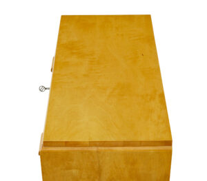 Swedish Mid Century Small Birch Chest of Drawers — thumbnail 2