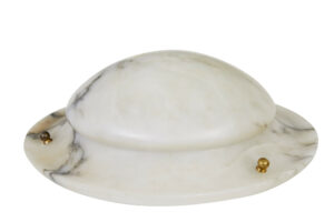 Art Deco Alabaster Hanging Ceiling Pendant Light — thumbnail 4