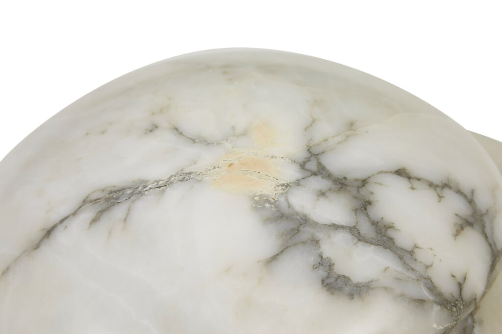 Art Deco Alabaster Hanging Ceiling Pendant Light — image 2