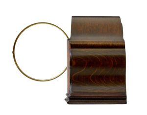 Art Deco Junghans Walnut and Oak Mantel Clock — thumbnail 5