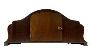Art Deco Junghans Walnut and Oak Mantel Clock — thumbnail 3