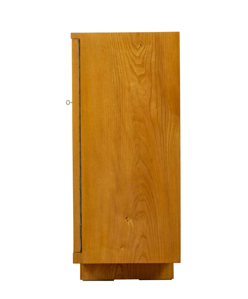 Swedish Art Deco Inlaid Elm Low Bookcase by  Mjölby Intarsia — image 9
