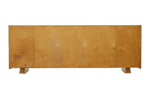 Swedish Art Deco Inlaid Elm Low Bookcase by  Mjölby Intarsia — thumbnail 8