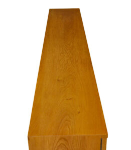 Swedish Art Deco Inlaid Elm Low Bookcase by  Mjölby Intarsia — thumbnail 3