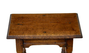 Pair of English Made Solid Oak Stools — thumbnail 5