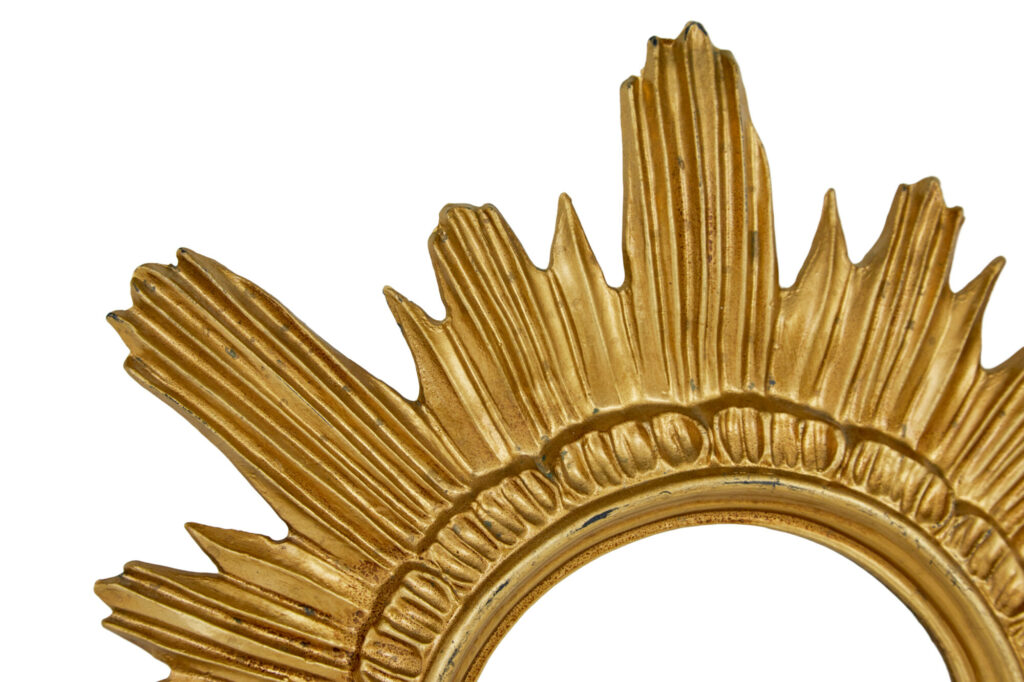 Small Pair of 20th Century Italian Sunburst Mirrors — image 4
