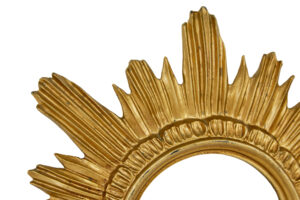 Small Pair of 20th Century Italian Sunburst Mirrors — thumbnail 4