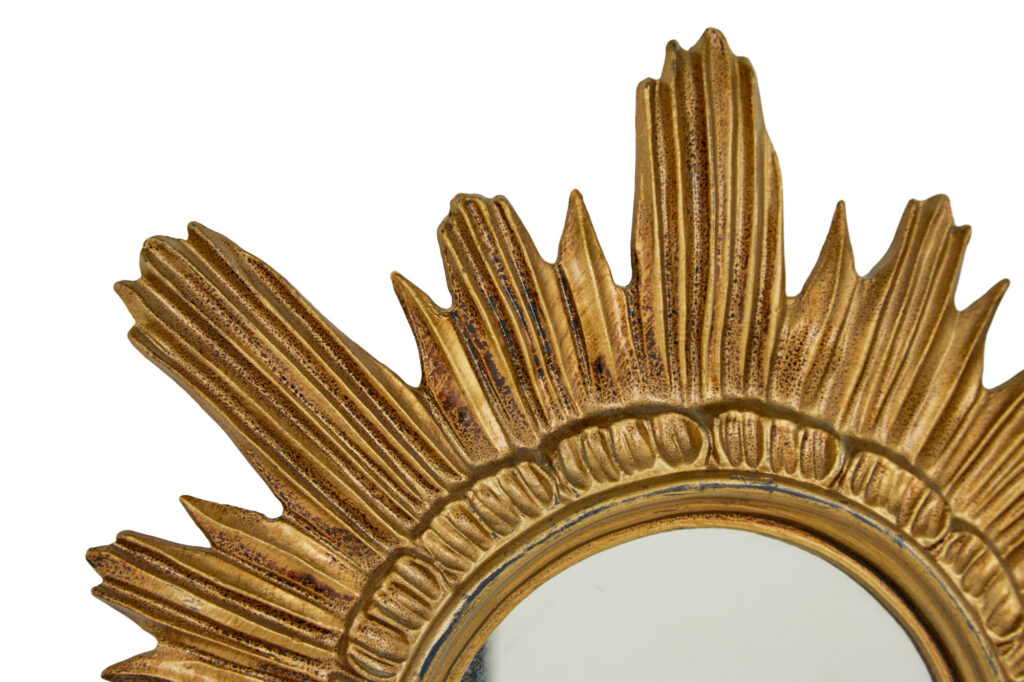 Small Pair of 20th Century Italian Sunburst Mirrors — image 3