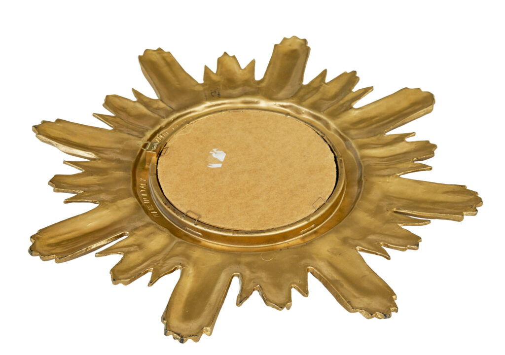 Small Pair of 20th Century Italian Sunburst Mirrors — image 2
